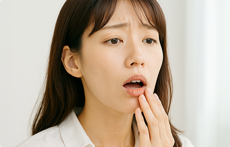 口が渇きやすい