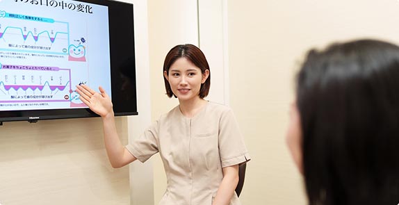 歯科医師とスタッフの集合写真